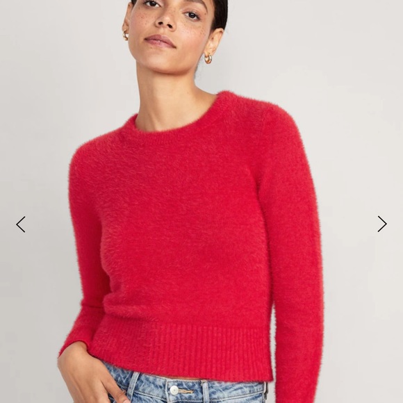 NWT OLD NAVY Eyelash Sweater Color: Robbie Red
SIZE X-LARGE crew nec - Picture 2 of 6